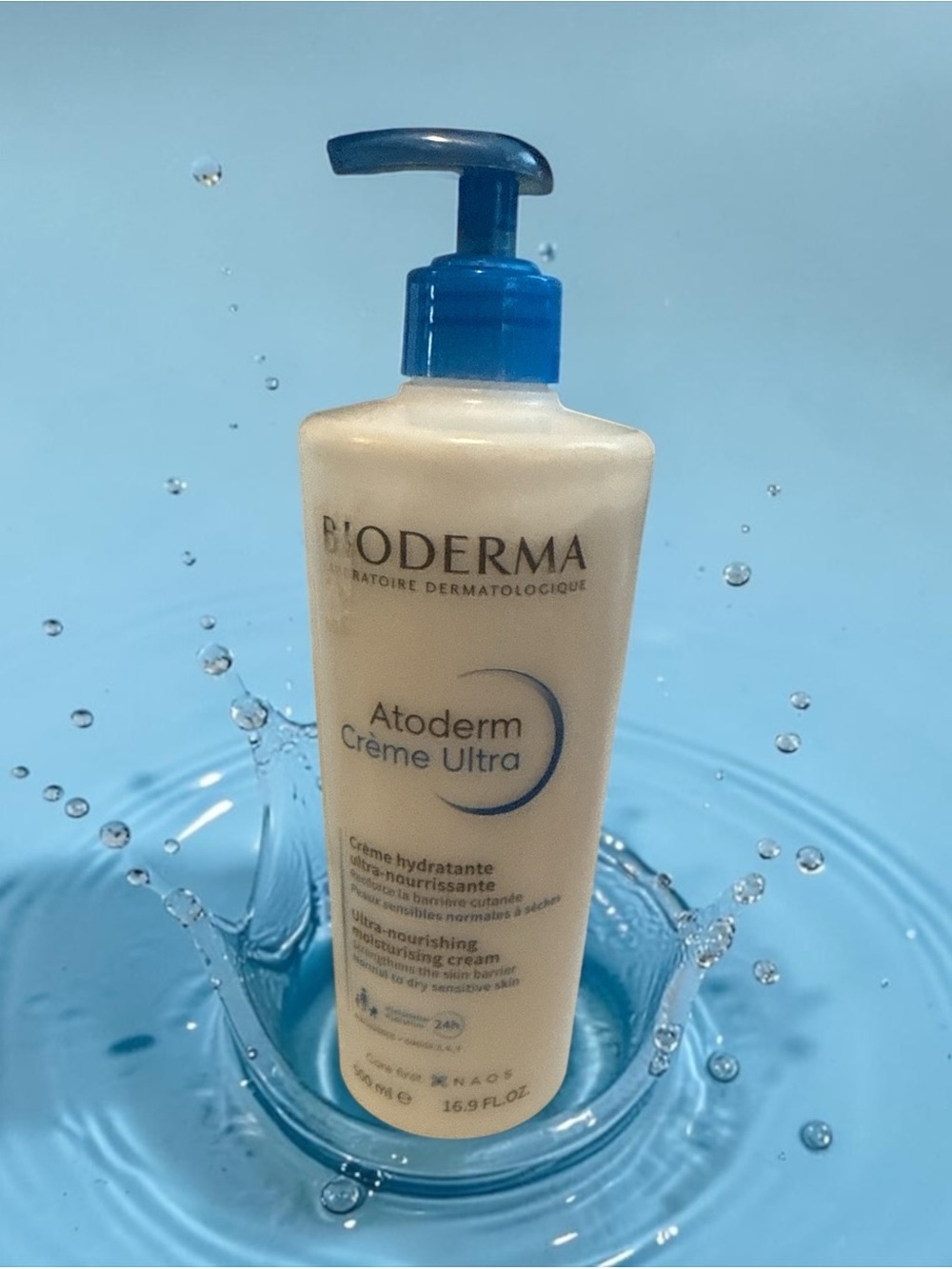 Bioderma Atoderm Crème Ultra Moisturizer - White and Blue